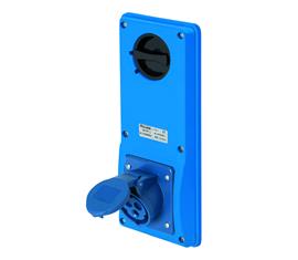 PRESE INTERBLOCCATE IP44 16A VERTICALI